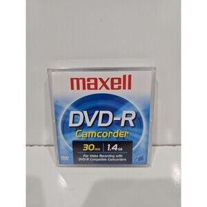Maxell DVD-R Camcorder 30 Minutes 1.4 GB Single New Sealed Disc